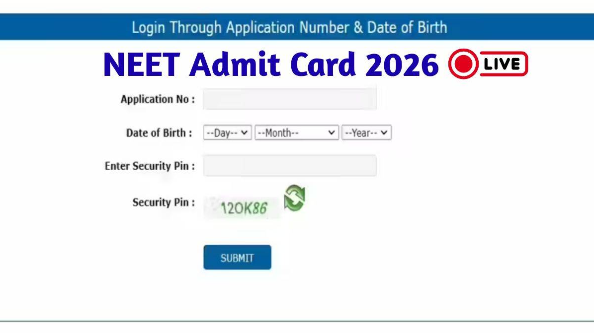Student looking at a calendar marking April 27 for the neet 2026 admit card release date
