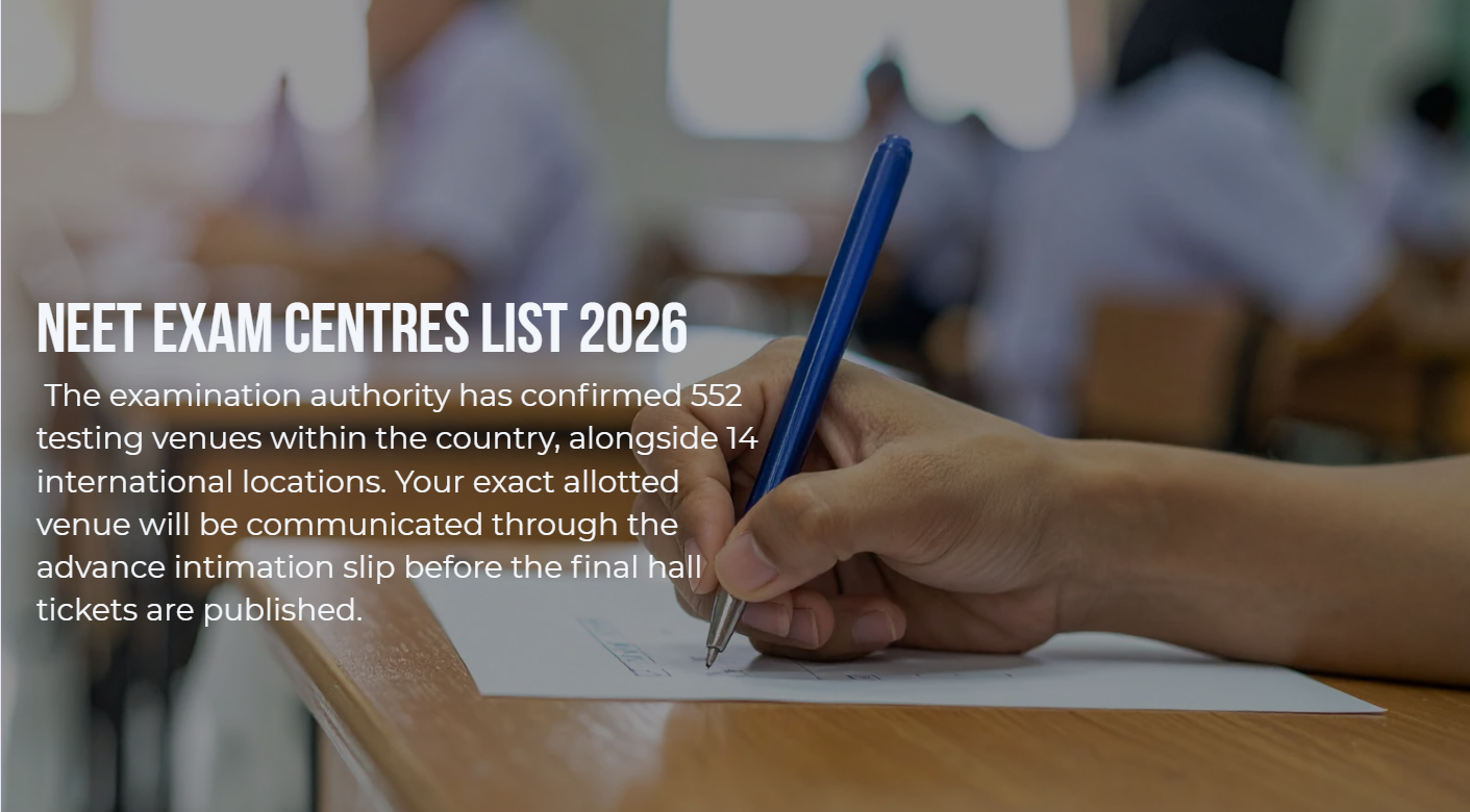 NEET 2026 Exam Cities Released - Verify Your Allocated Test Location Instantly